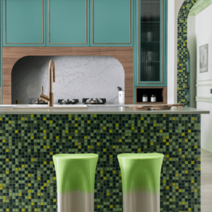 cocina verde en marbella design